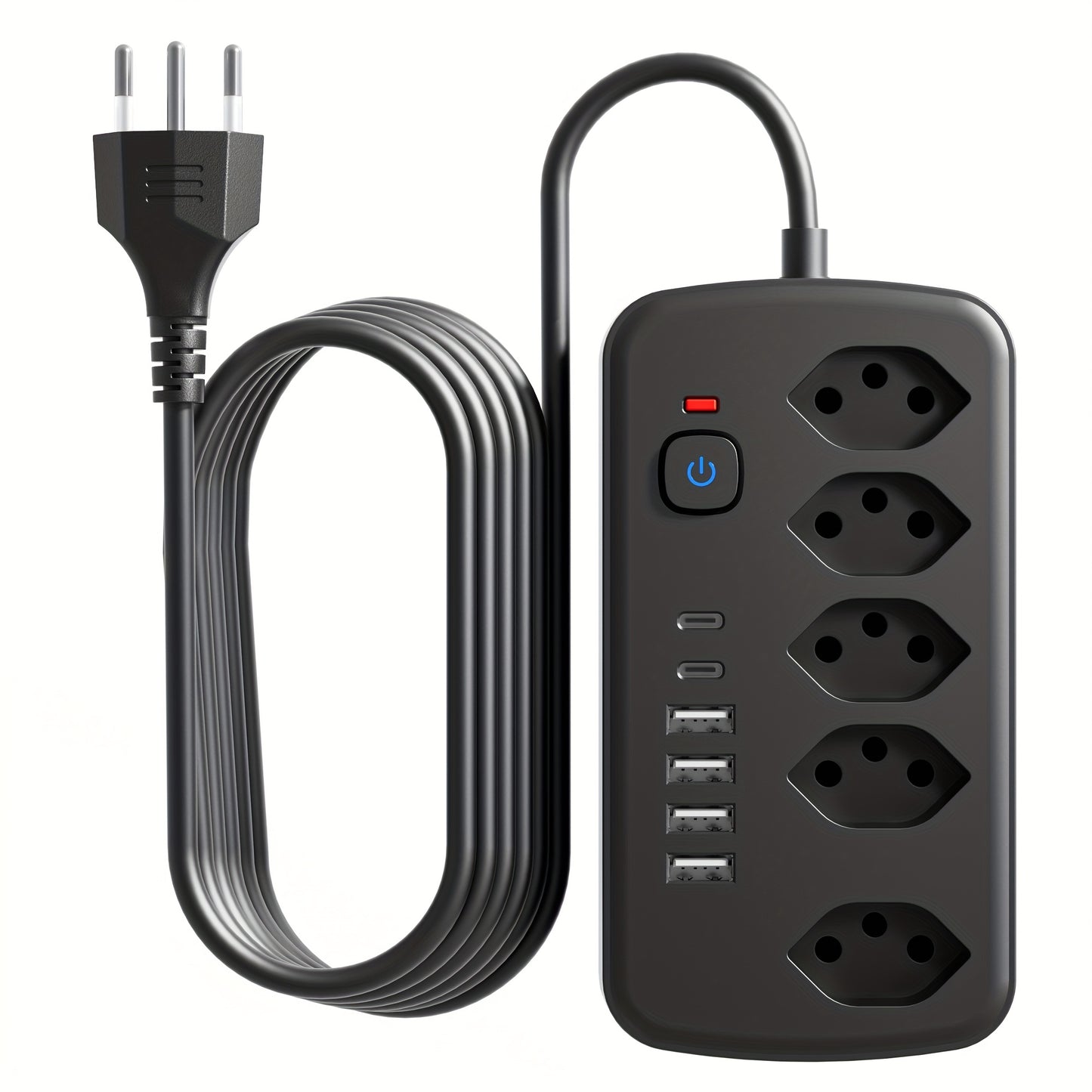 USB & AC Steckdosenleiste 11-in-1 – ideal für Zuhause, Büro & Studentenwohnheim