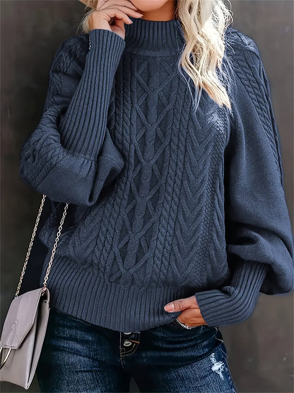 Lory | Lässiger Langarm Strickpullover