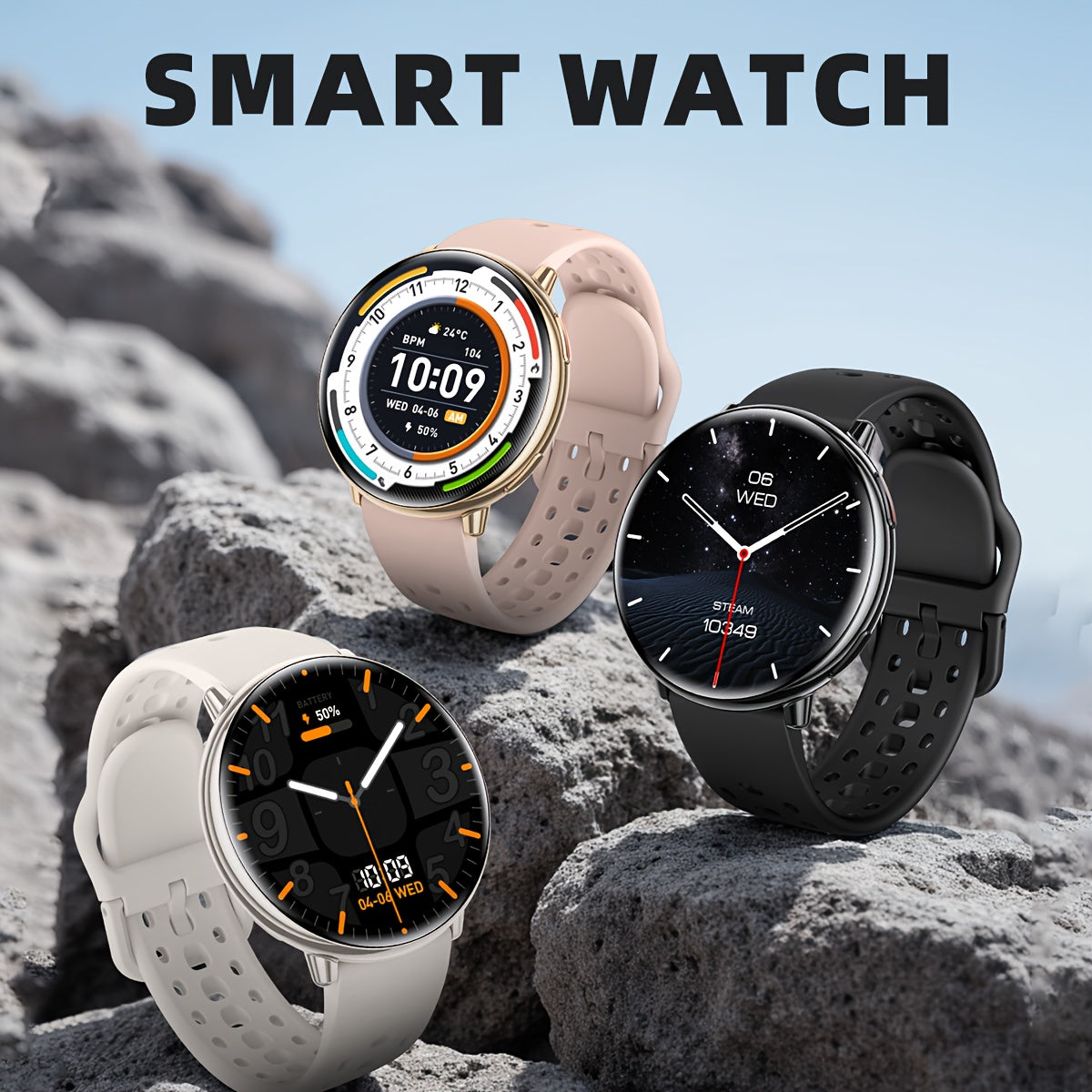Ultra-Light Smartwatch – 3,63 cm AMOLED, Barometer, KI, IPX8 Wasserschutz