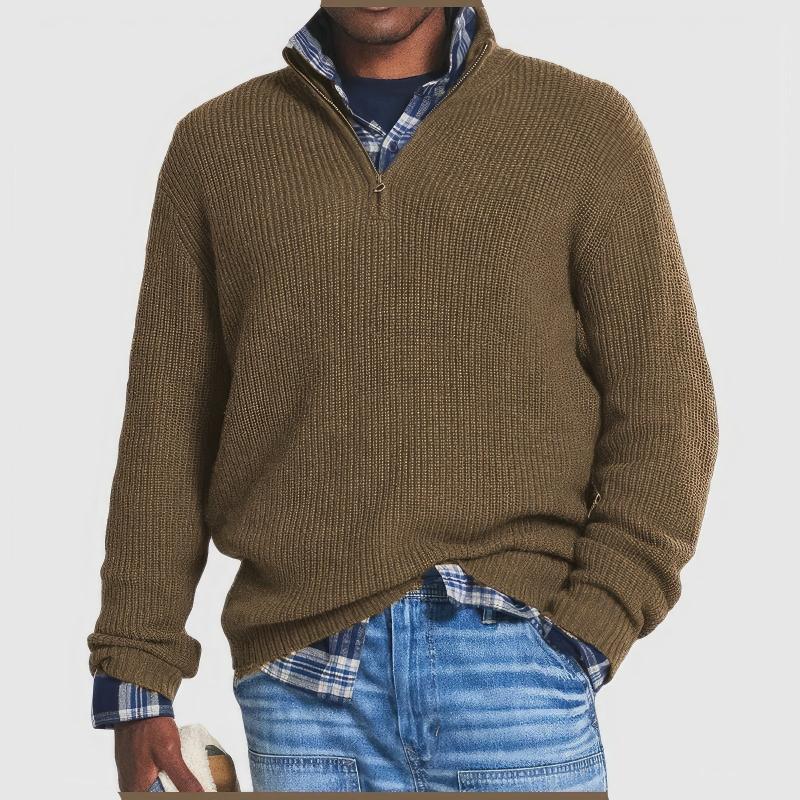 Finn | Strickpullover für Herren mit Reißverschluss