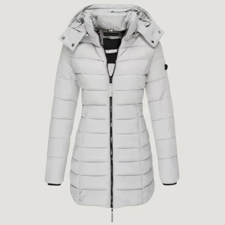 Astrid® | Stylische Pufferjacke Mit Kapuze ‎
