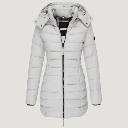 Astrid® | Stylische Pufferjacke Mit Kapuze ‎