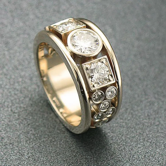 Vintage Zirkonia Goldring