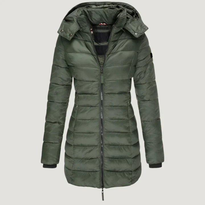 Astrid® | Stylische Pufferjacke Mit Kapuze ‎