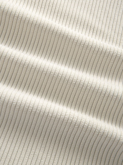 Corduroy Patchwork Shirt & Straight-Leg Corduroy Trousers