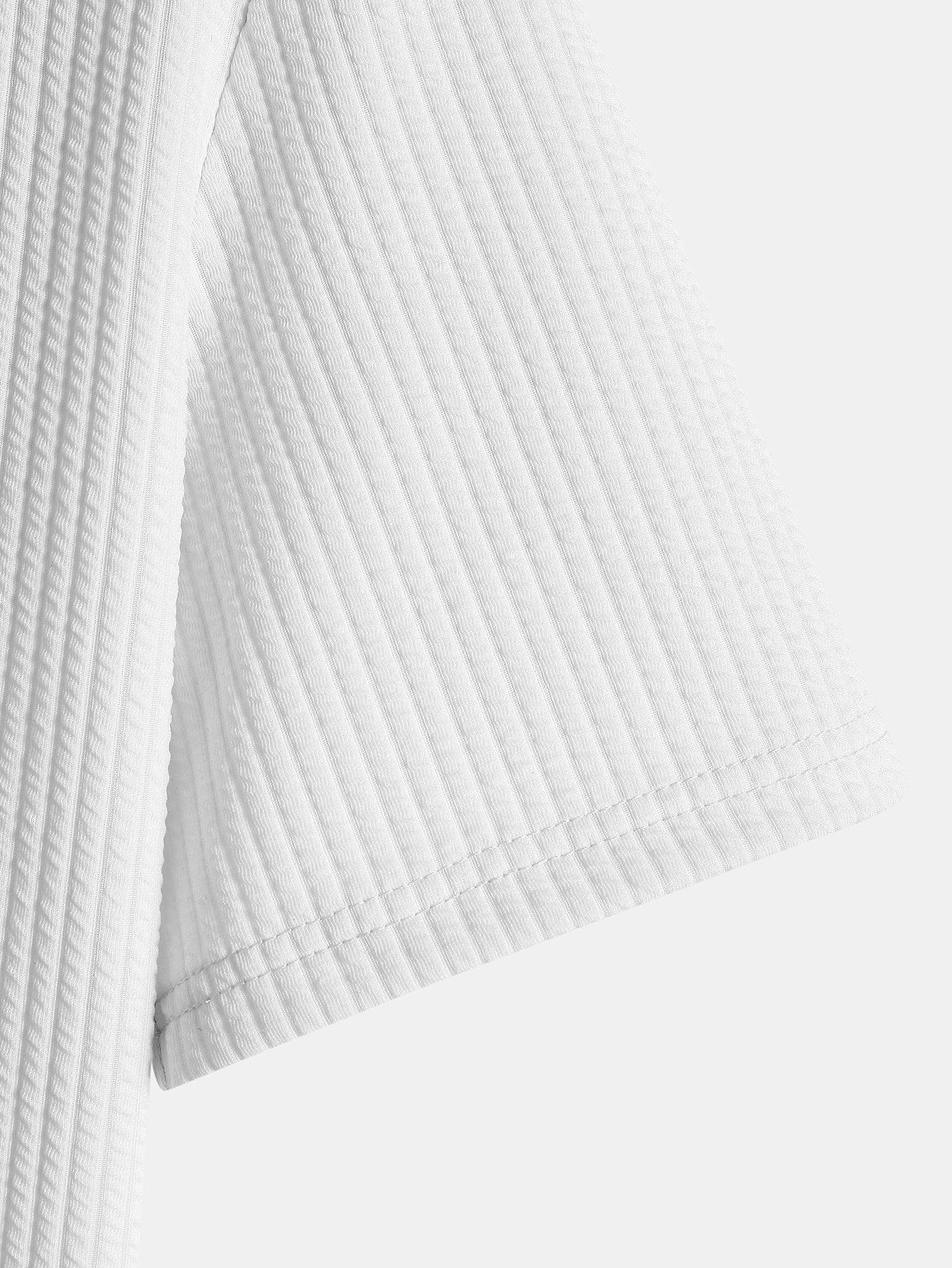 Muscle Fit Ripped Hem T-Shirt and Shorts Set