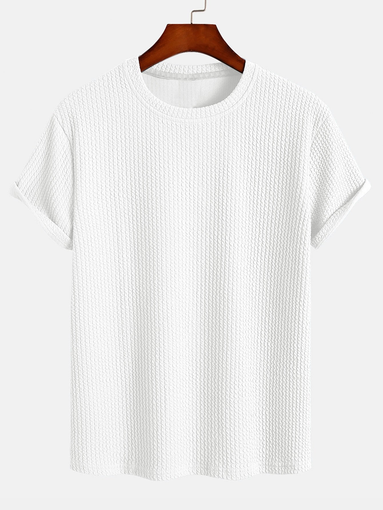 Muscle-Fit Ribbed T-Shirt