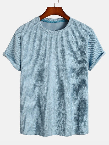 Muscle-Fit Ribbed T-Shirt