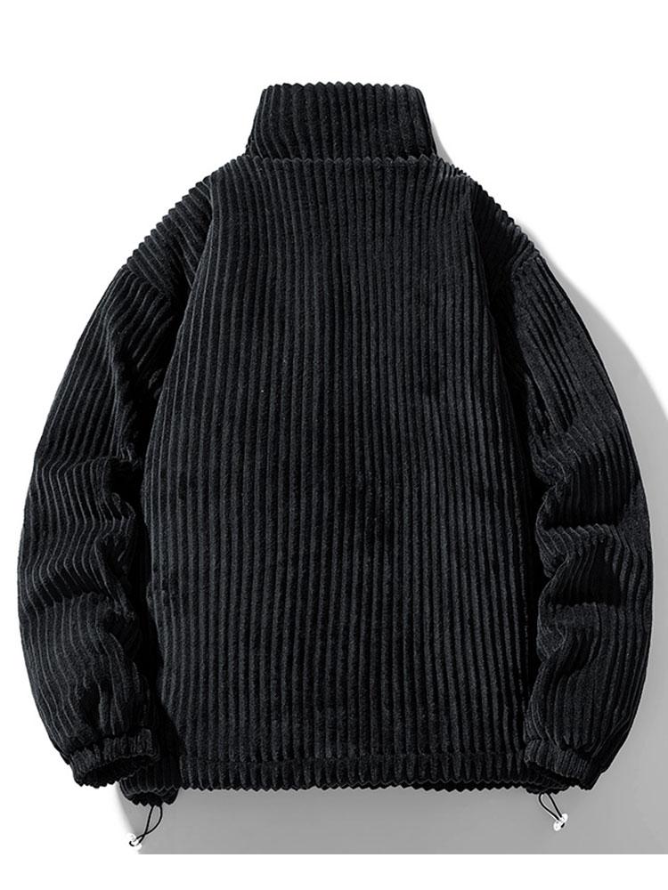 Gefütterter Corduroy-Mantel mit Polsterung