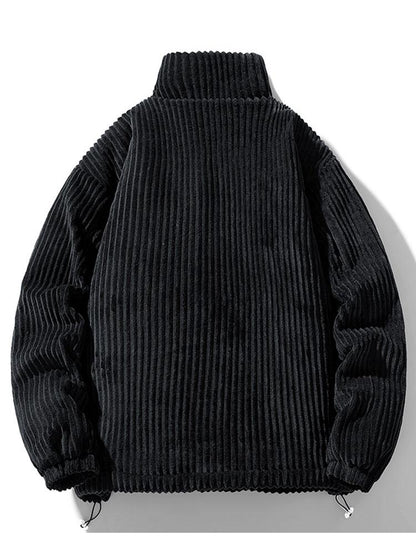 Gefütterter Corduroy-Mantel mit Polsterung