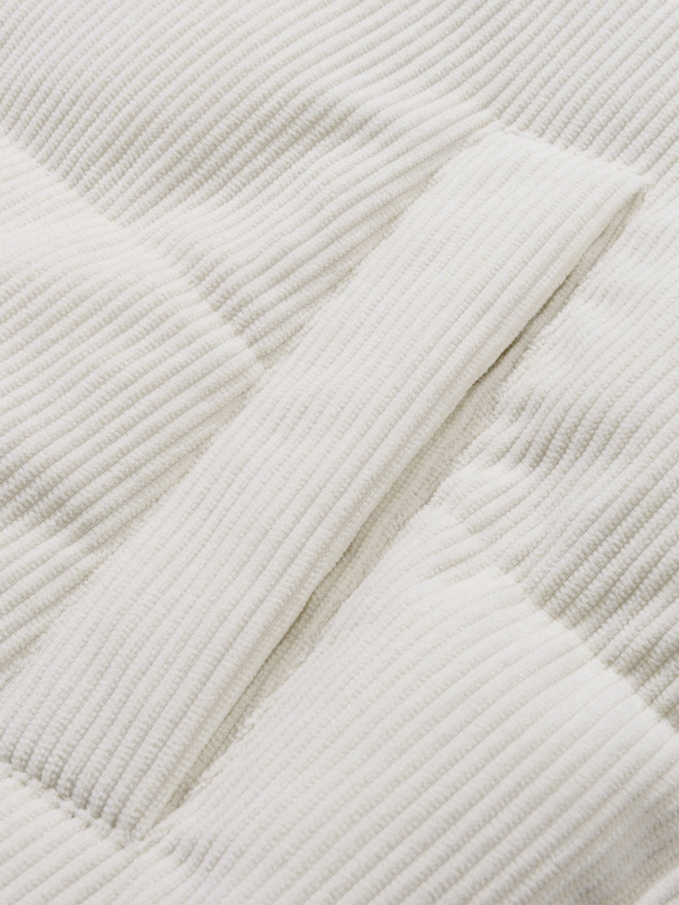 Umkehrbarer Teddy-Fleece und Corduroy Mantel