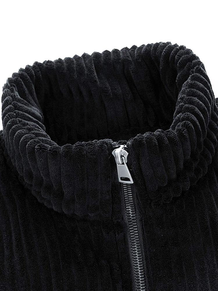 Gefütterter Corduroy-Mantel mit Polsterung