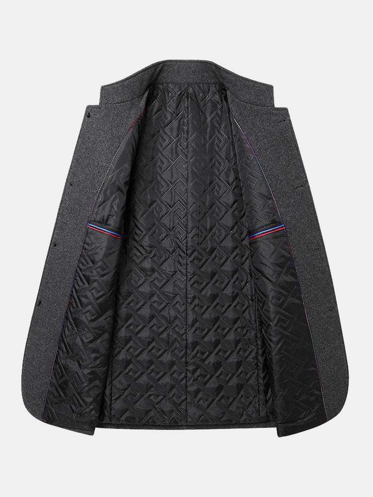 Blazer mit Stehkragen aus Wollmischung