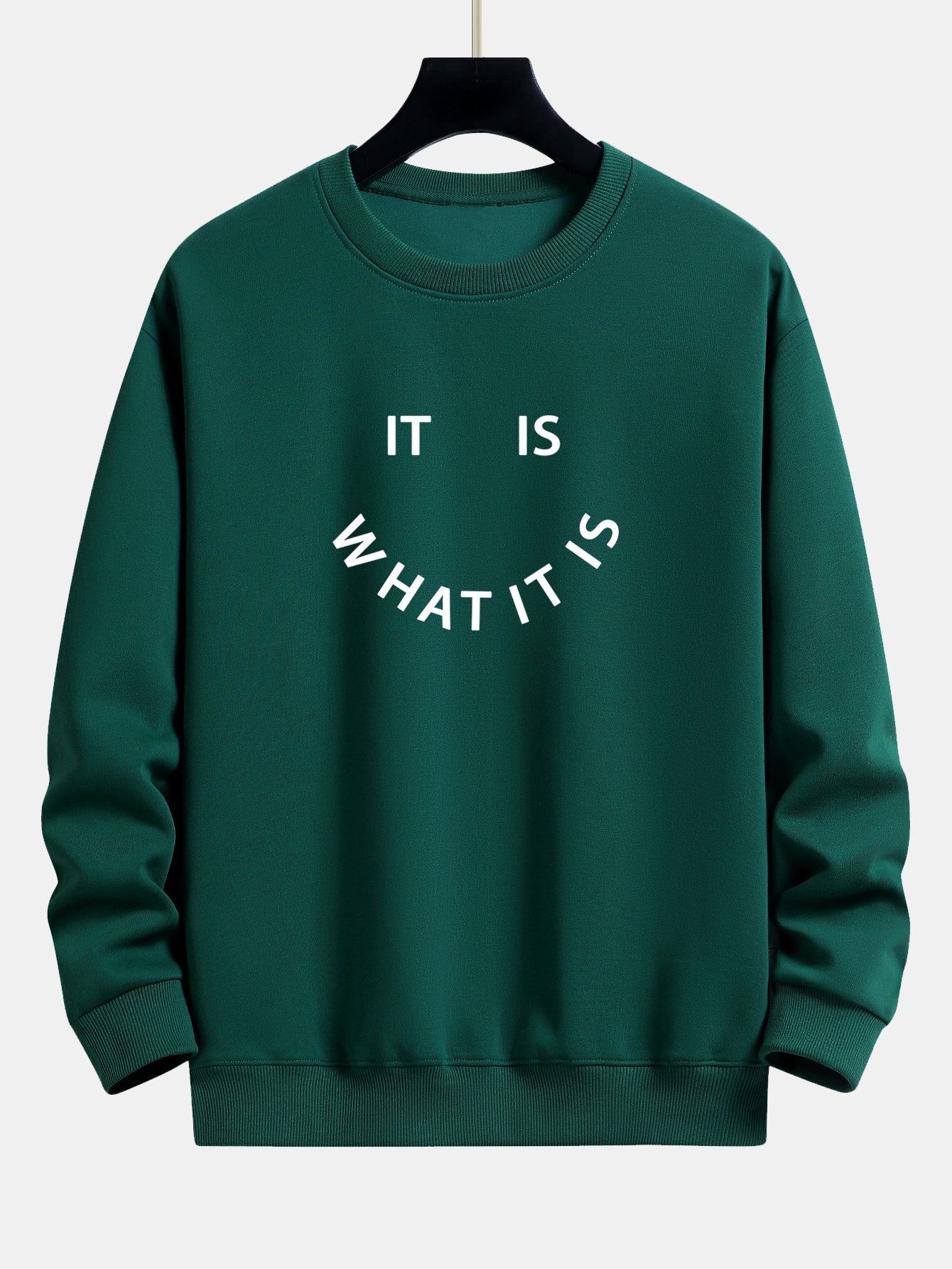 Es ist, was es ist - Print Relaxed Fit Sweatshirt