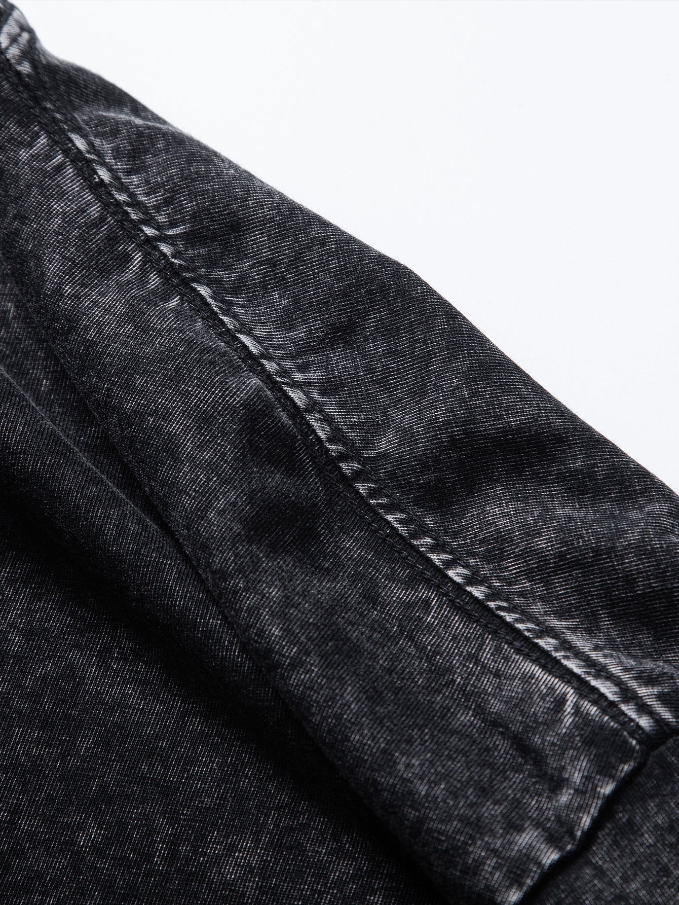 Basic gewaschenes, distressed Oversize T-Shirt mit Drop-Shoulder