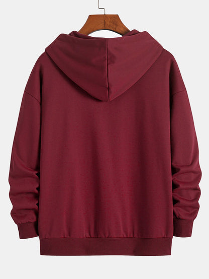 Essential Relaxed Fit Zip-Up Hoodie