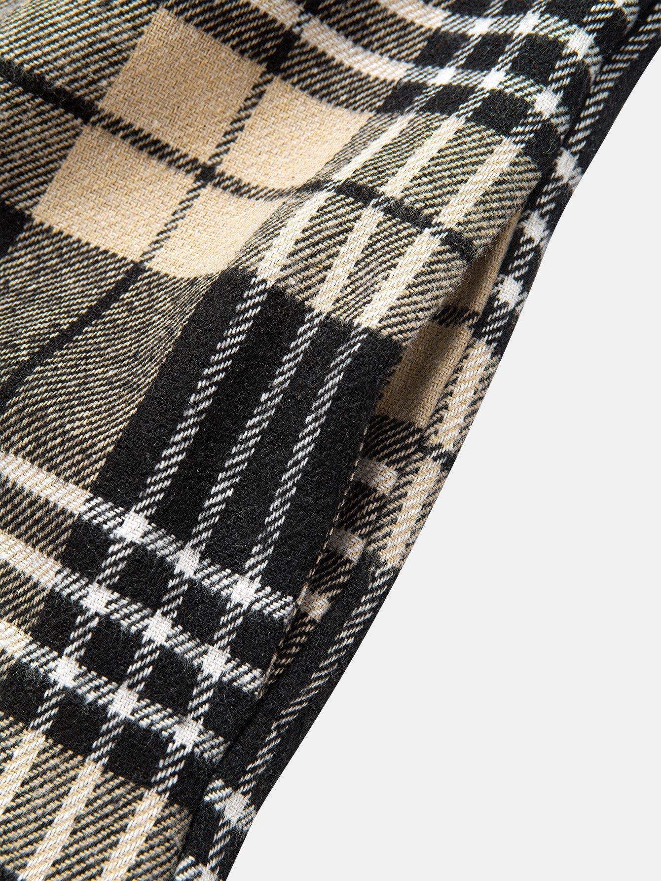 Teddygefütterte Flanell-Karo-Hemdjacke mit Kapuze