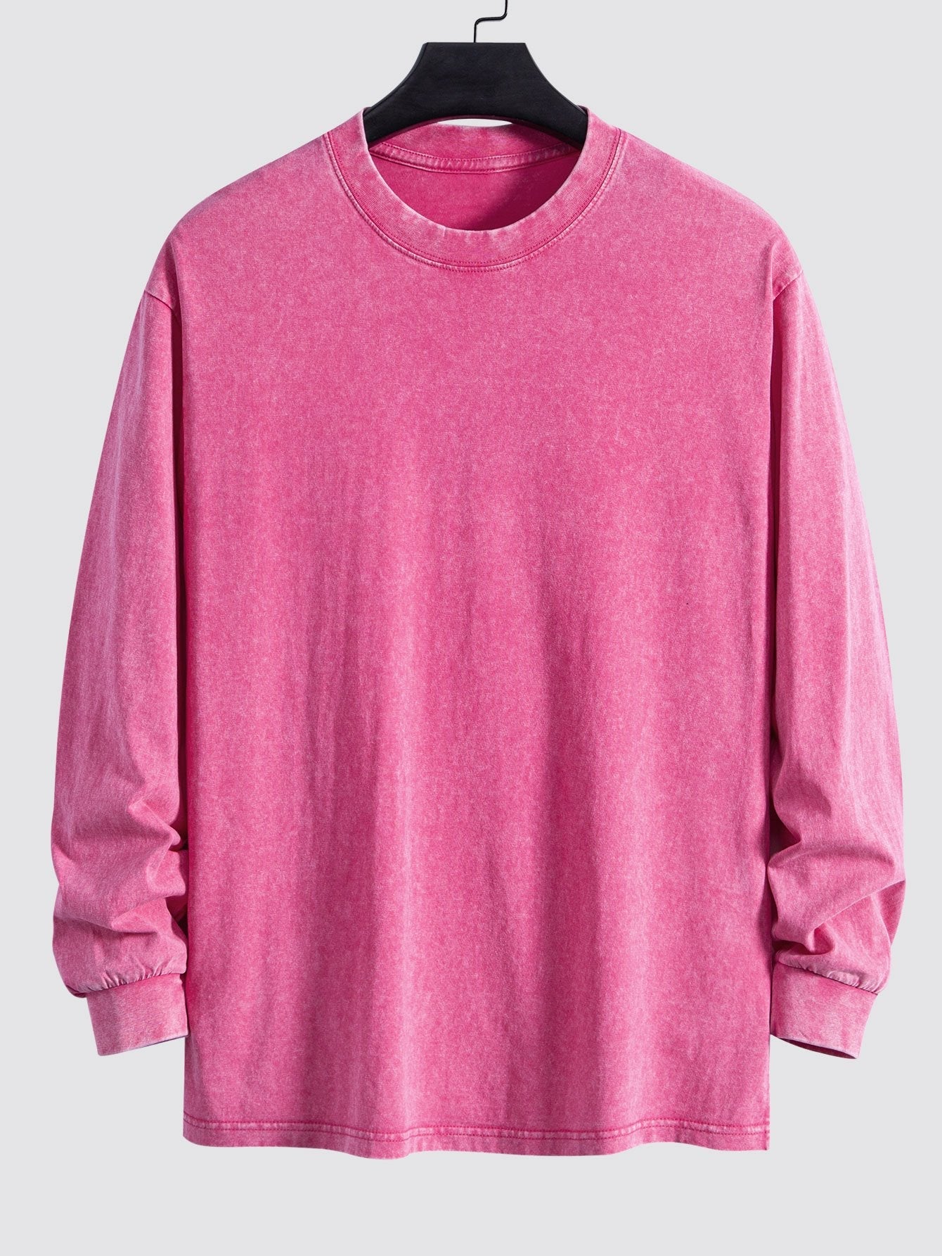 Relaxed Fit Langarm T-Shirt im gewaschenen, distressed Look