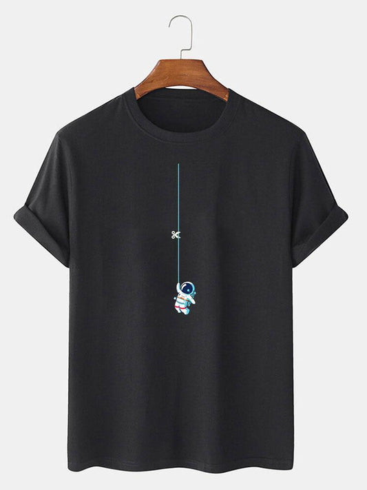 Astronauten-T-Shirt mit Schnur-Design