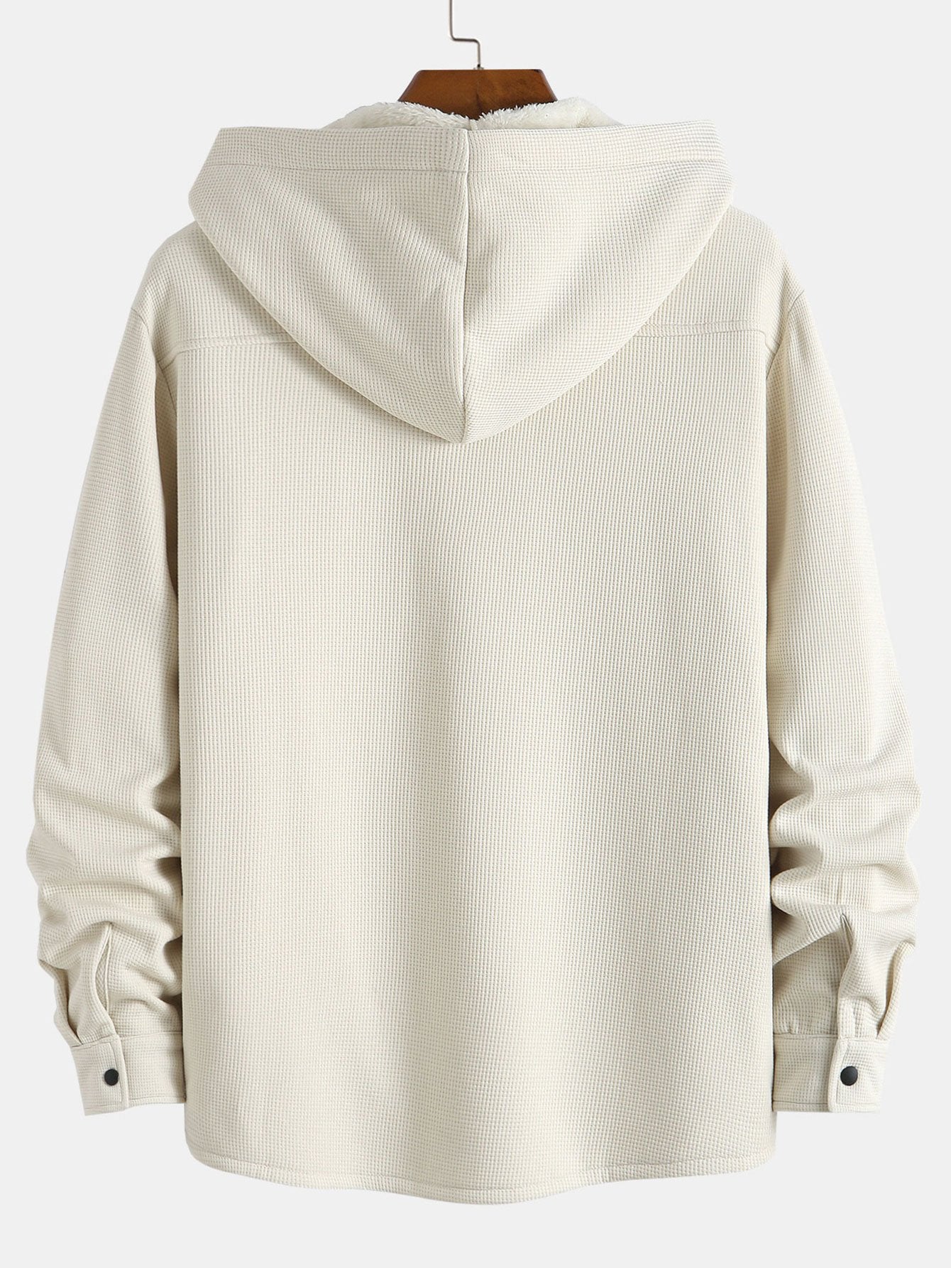Waffle Hooded Fleece Shirt