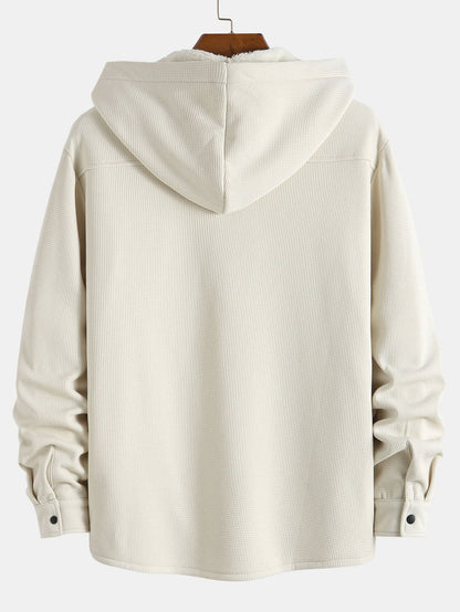Waffle Hooded Fleece Shirt
