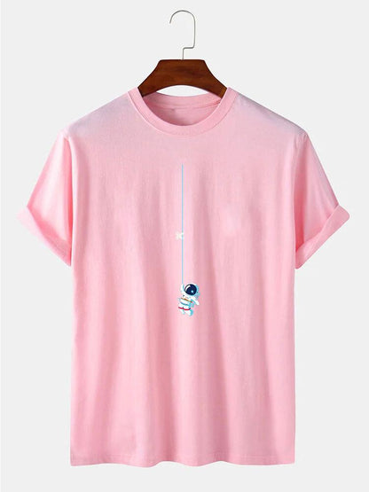 Astronauten-T-Shirt mit Schnur-Design