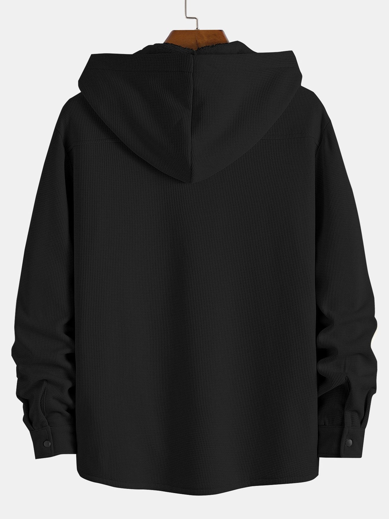 Waffle Hooded Fleece Shirt