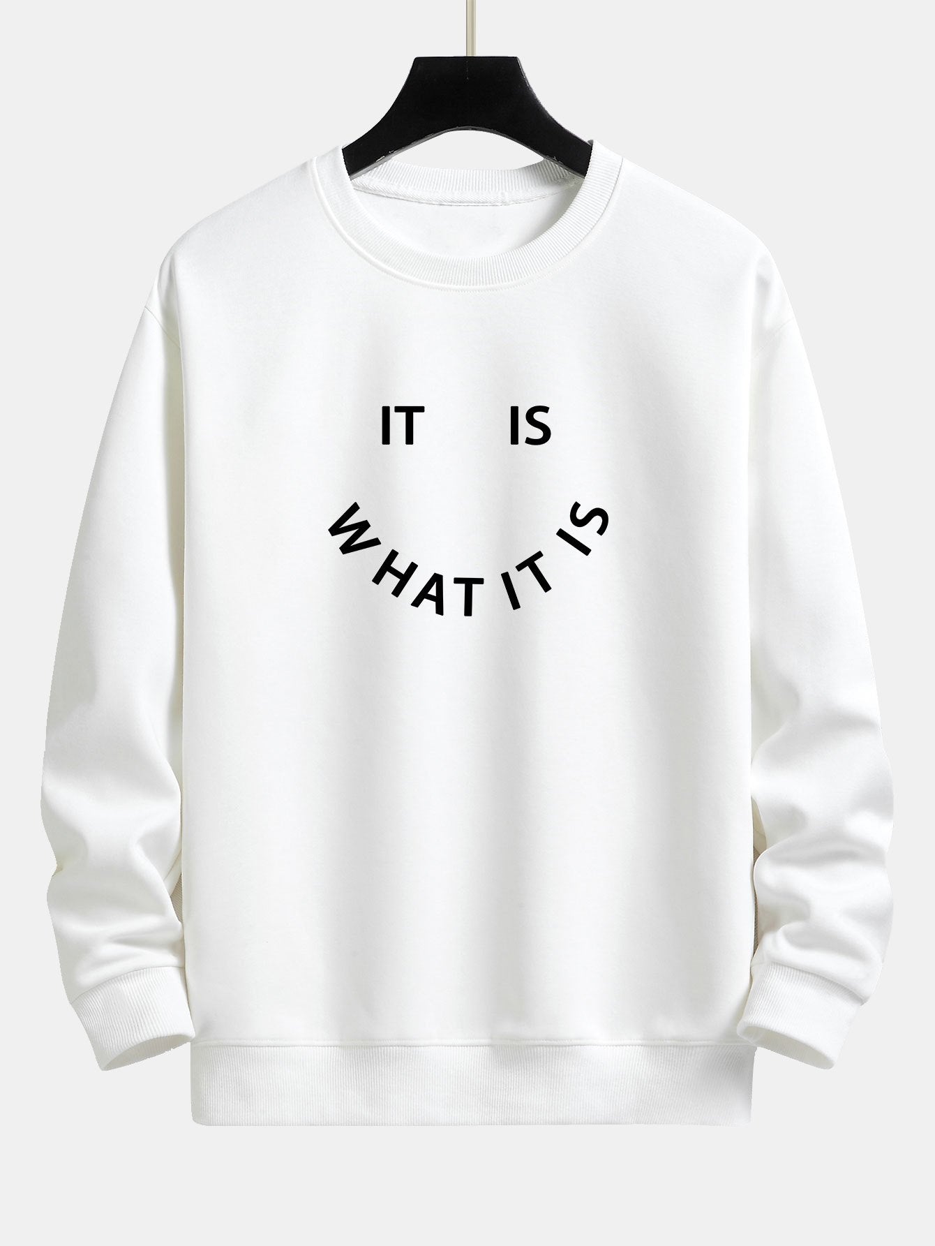 Es ist, was es ist - Print Relaxed Fit Sweatshirt