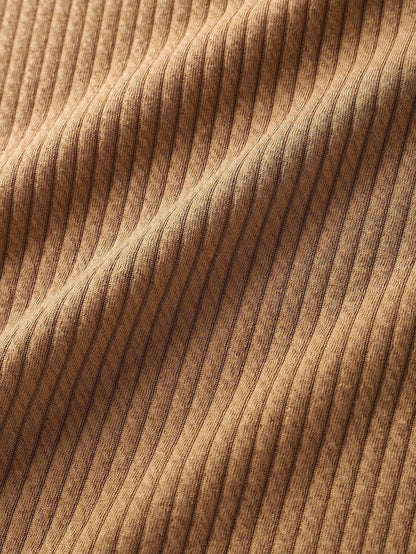 Muscle-Fit Ribbed T-Shirt