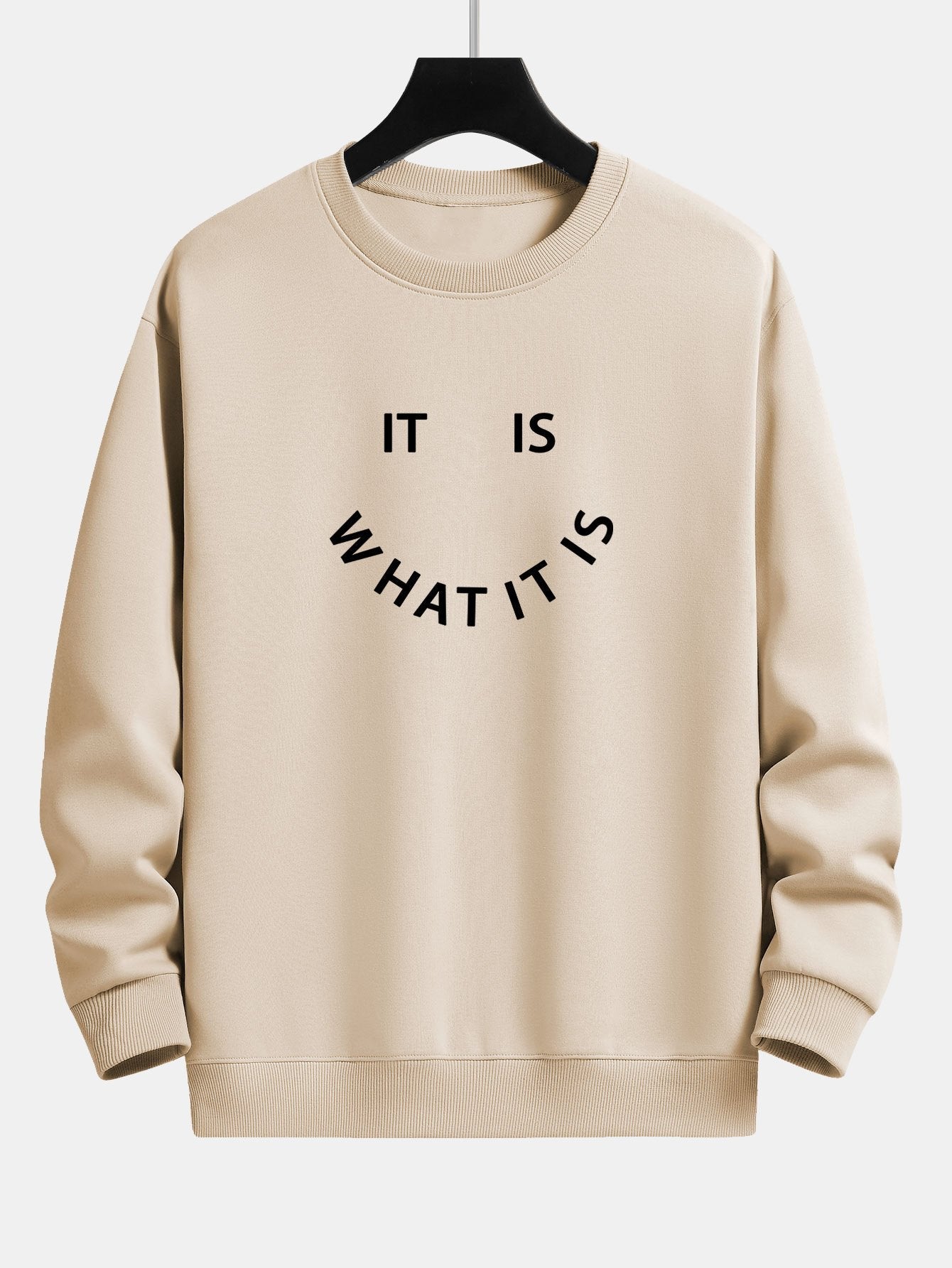 Es ist, was es ist - Print Relaxed Fit Sweatshirt