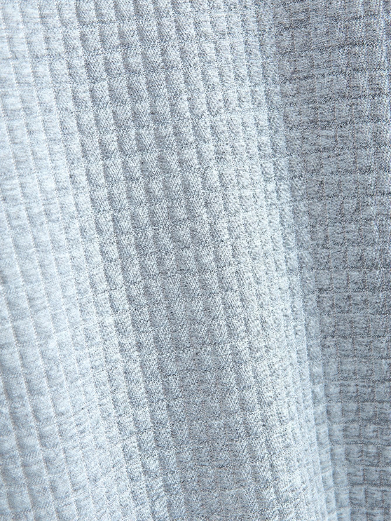 Kurzarm-T-Shirt mit Waffel-Arc-Saum