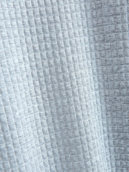 Kurzarm-T-Shirt mit Waffel-Arc-Saum