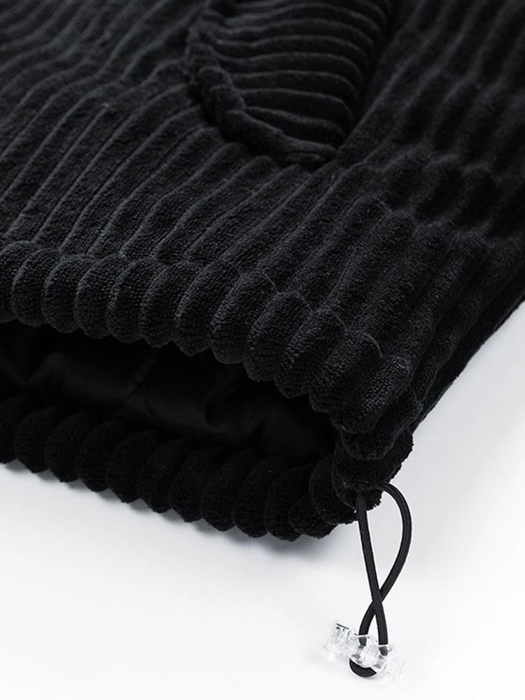 Gefütterter Corduroy-Mantel mit Polsterung