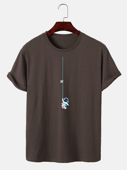 Astronauten-T-Shirt mit Schnur-Design