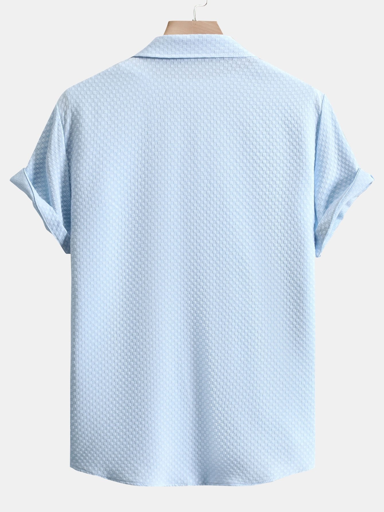 Karomuster Jacquard Hemd mit Knopfverschluss