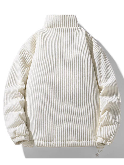 Gefütterter Corduroy-Mantel mit Polsterung