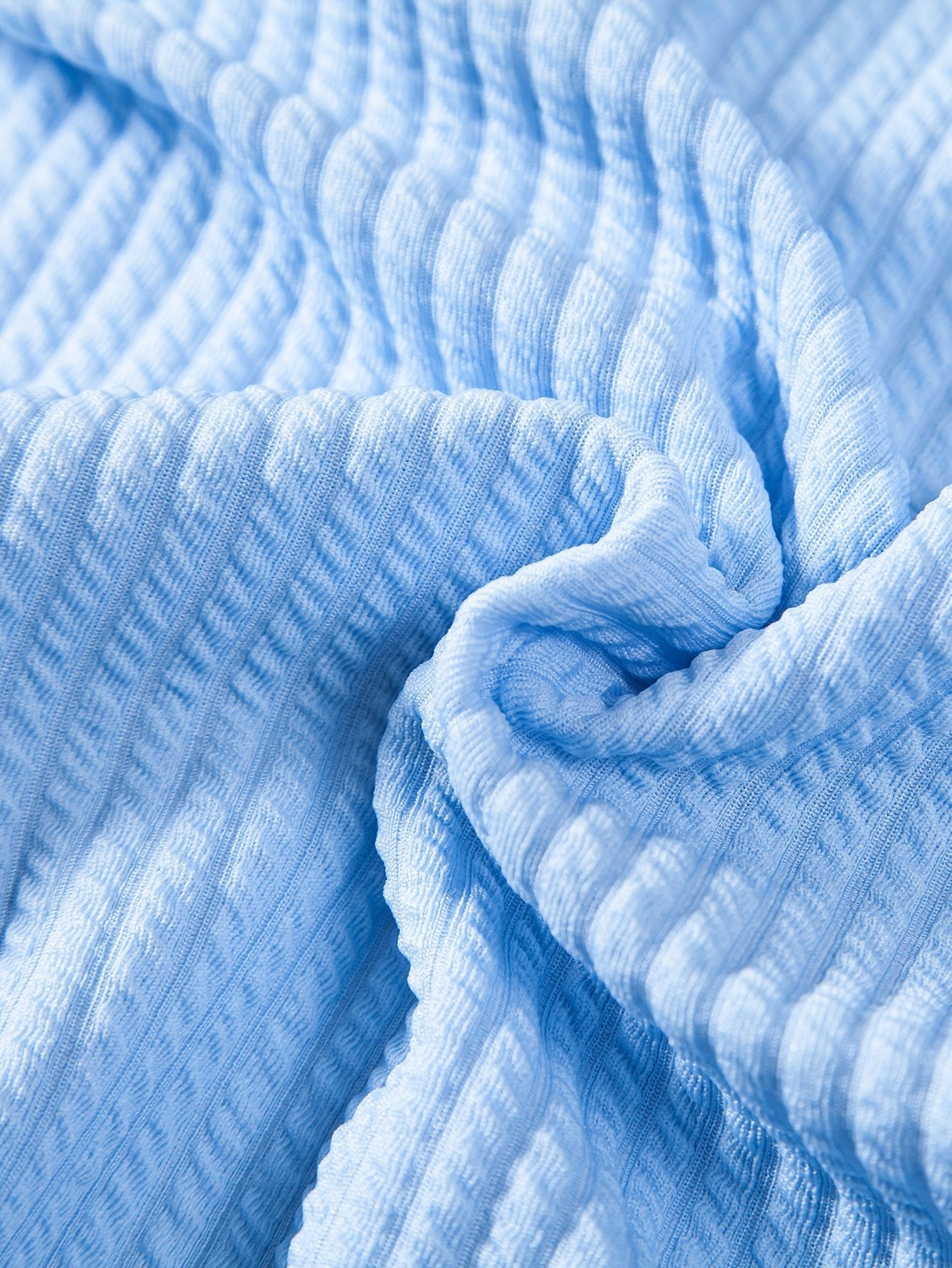 Muscle Fit Ribbed Collar Shirt & Shorts Set