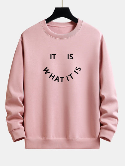 Es ist, was es ist - Print Relaxed Fit Sweatshirt