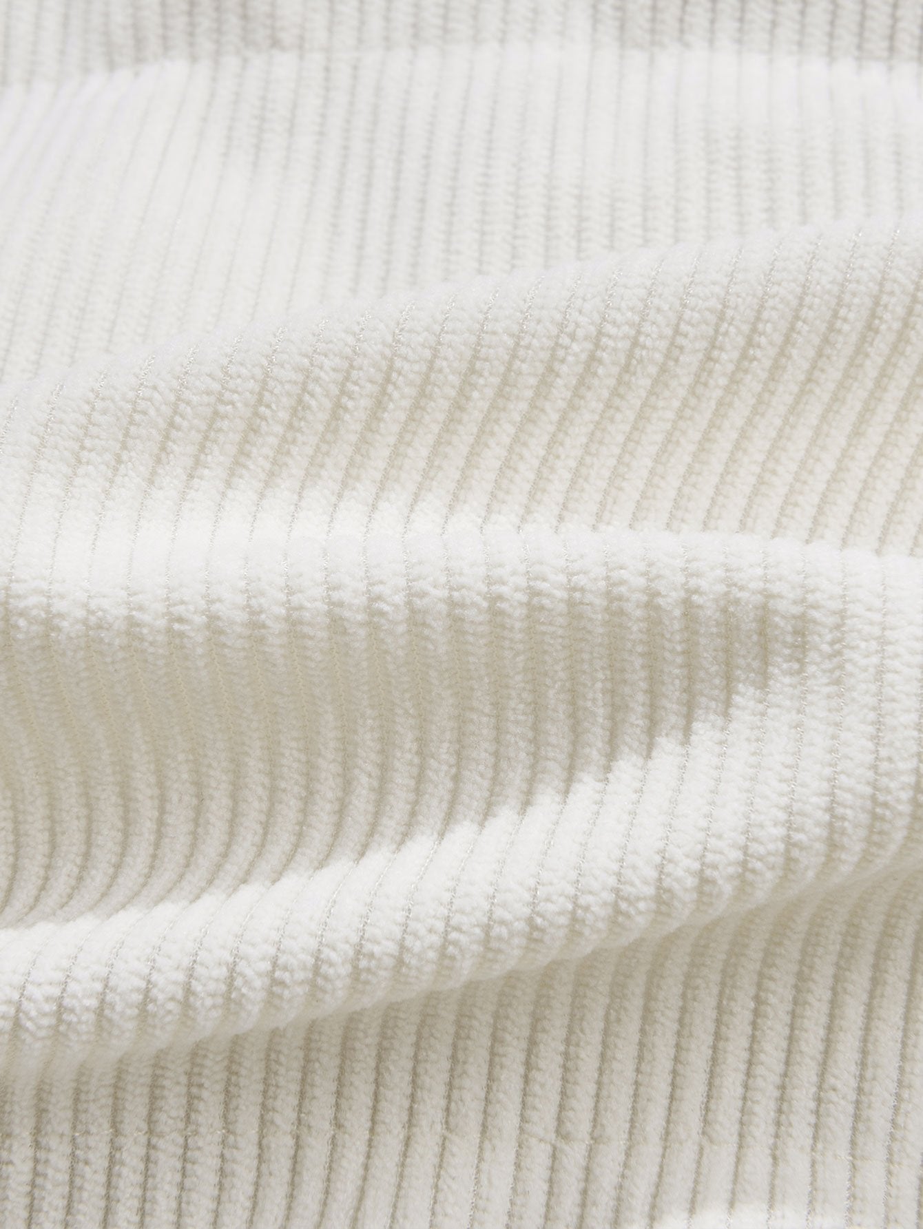 Umkehrbarer Teddy-Fleece und Corduroy Mantel