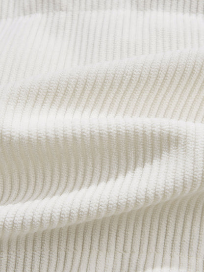 Umkehrbarer Teddy-Fleece und Corduroy Mantel