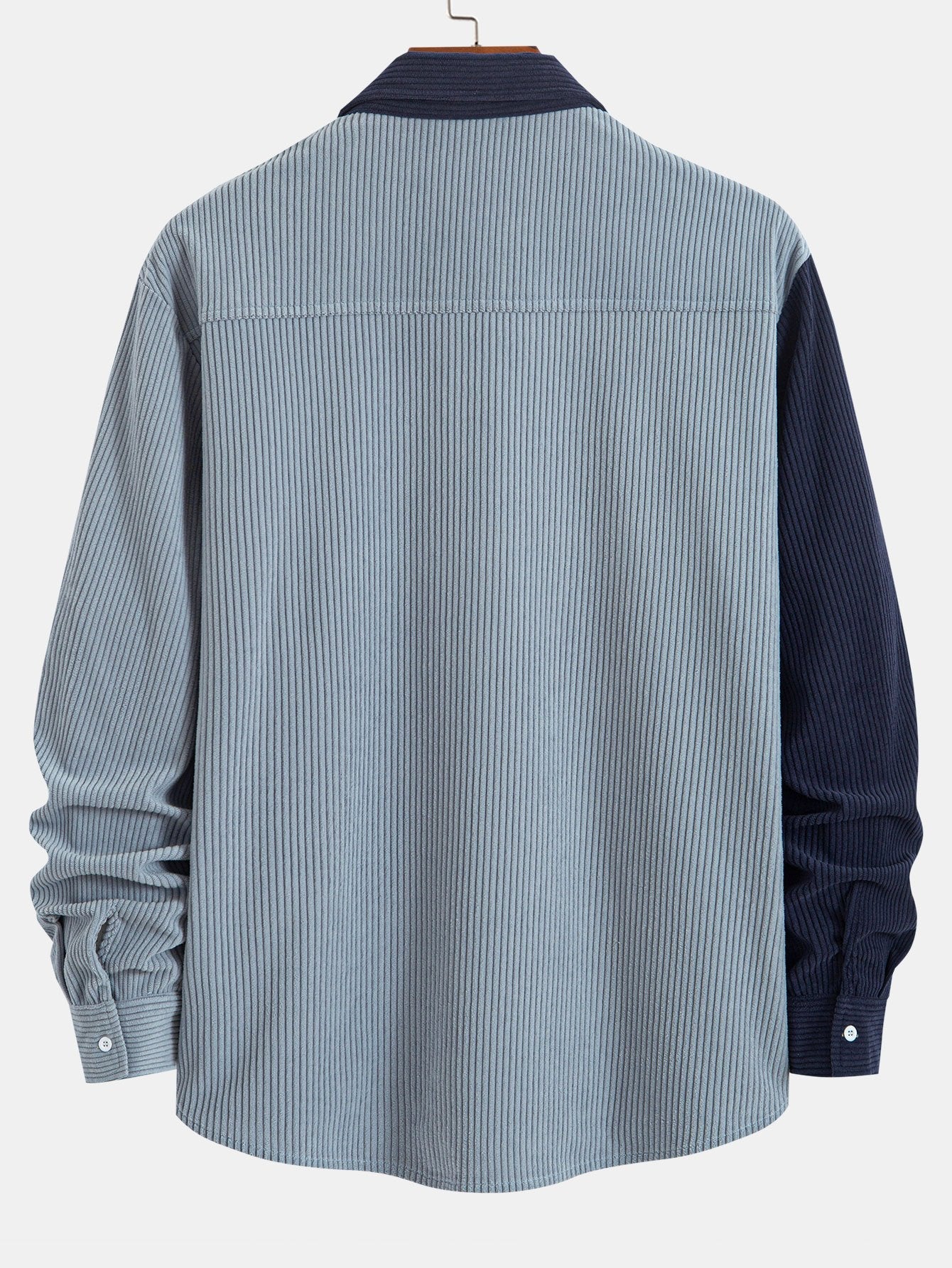 Corduroy Patchwork Shirt & Straight-Leg Corduroy Pants