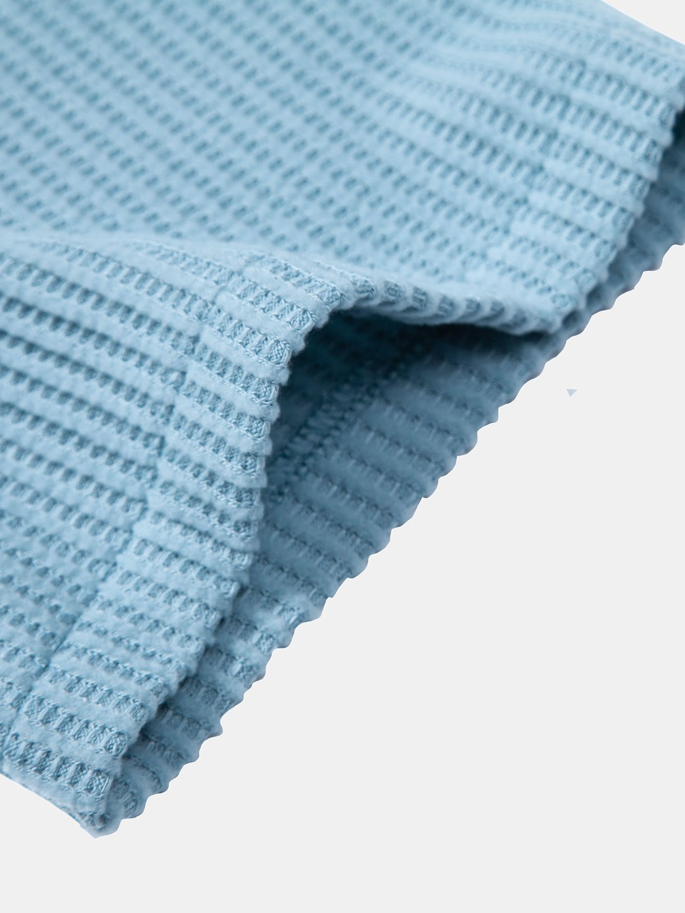 Waffelstruktur Knopf-Oben Hemd