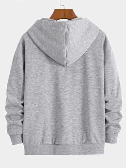 Essential Relaxed Fit Zip-Up Hoodie