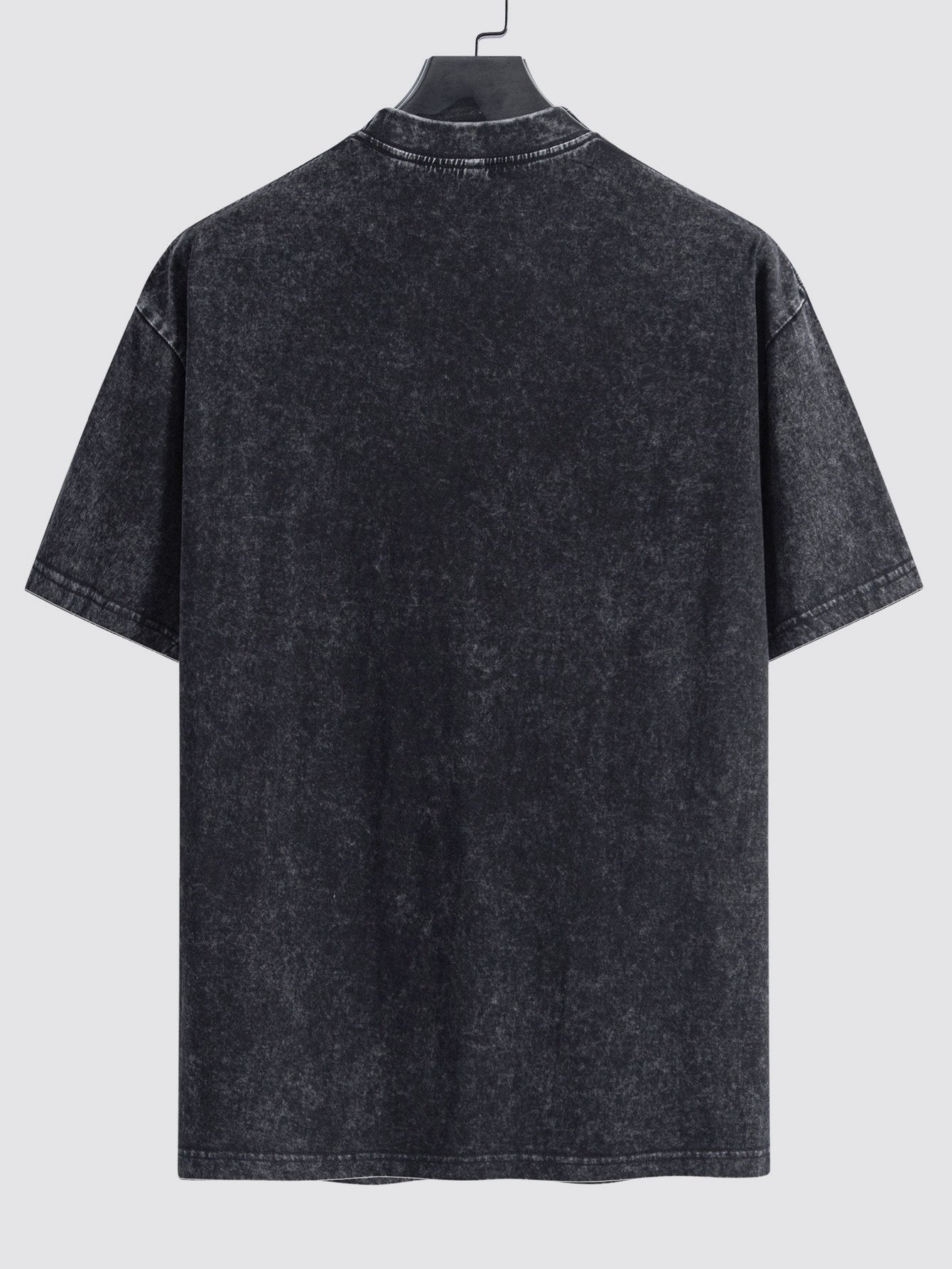 Basic gewaschenes, distressed Oversize T-Shirt mit Drop-Shoulder