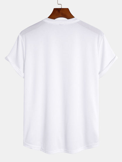 Arc Hem Mesh T-Shirt with Muscle Fit