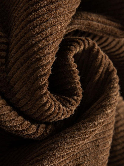 Teddy-Fleece gefütterte Baumwollcordjacke