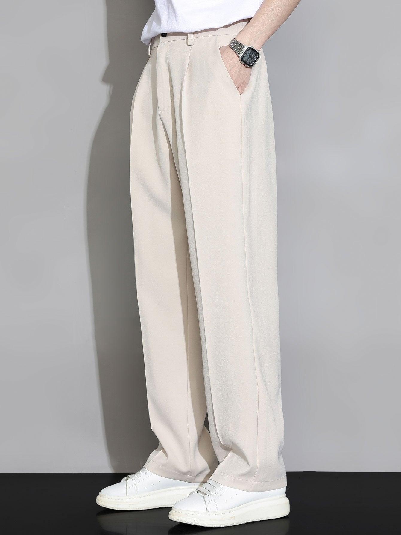 Bequeme Passform mit Elastischem Bund - Gerade Beinhosen