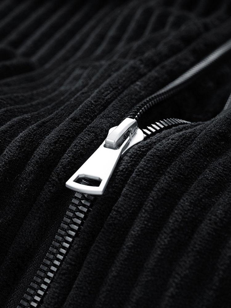 Gefütterter Corduroy-Mantel mit Polsterung