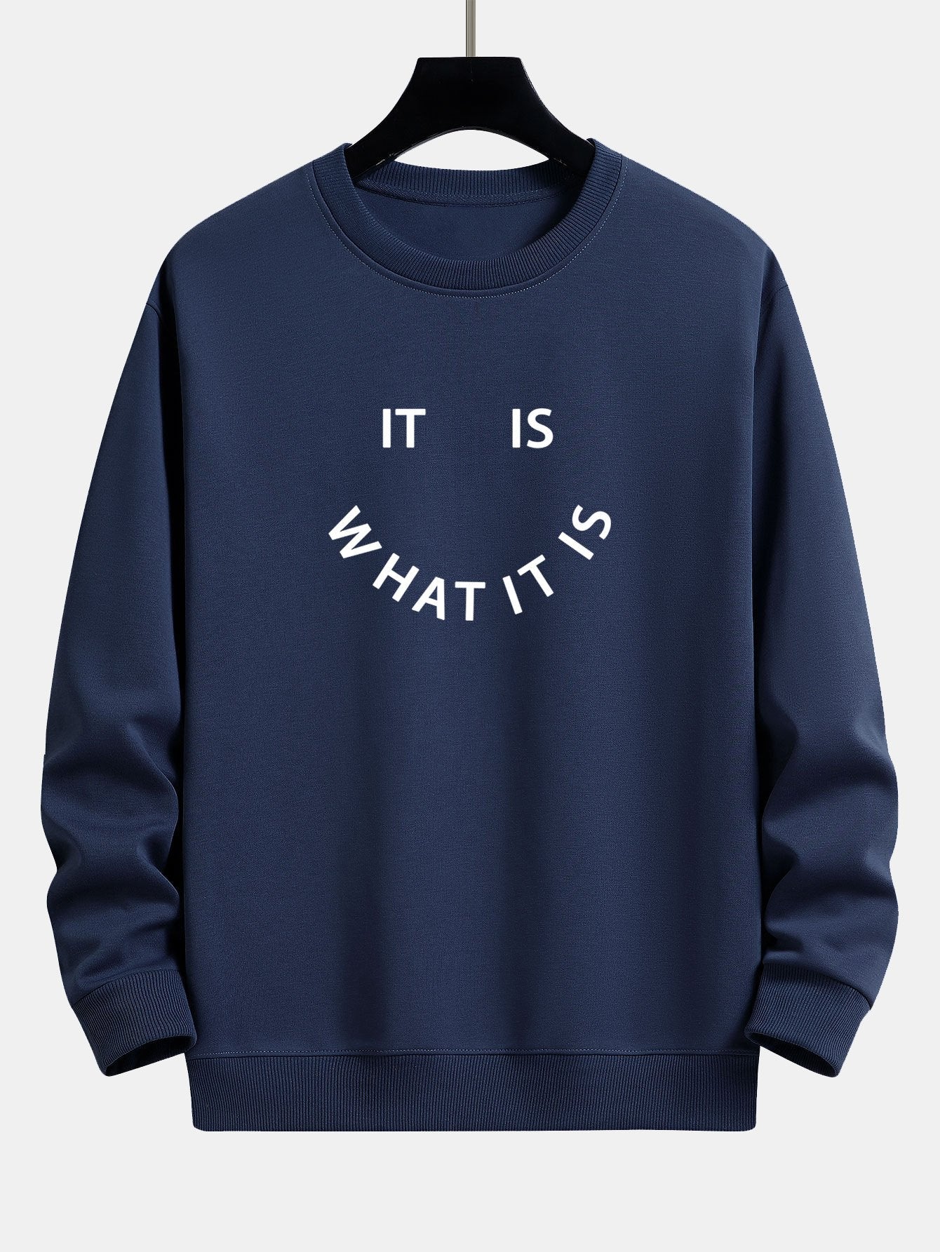Es ist, was es ist - Print Relaxed Fit Sweatshirt