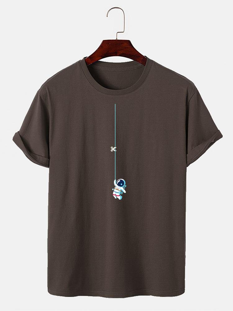 Astronaut mit Schnur Grafik T-Shirt